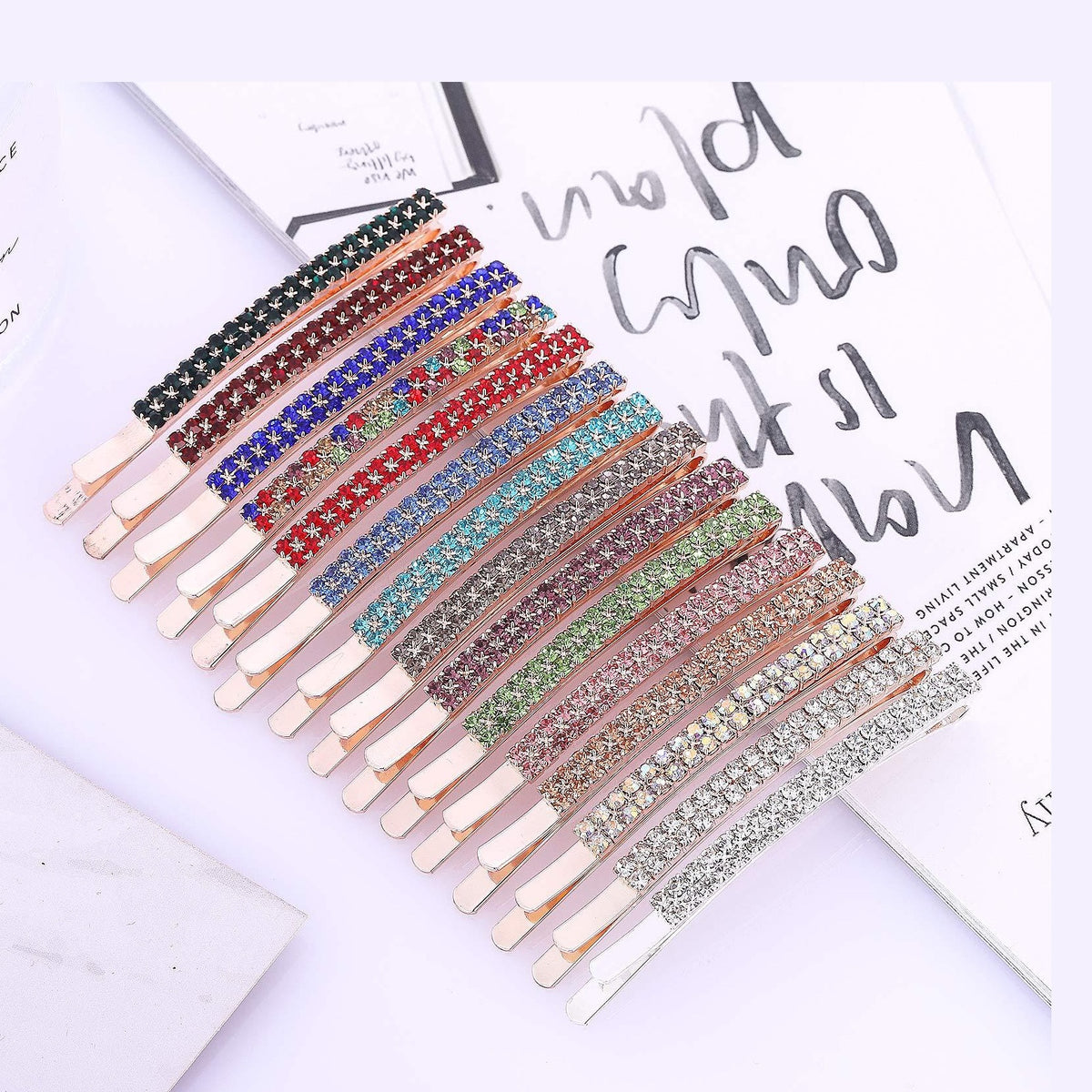 Rhinestone Alloy Hair Clip Set L3512