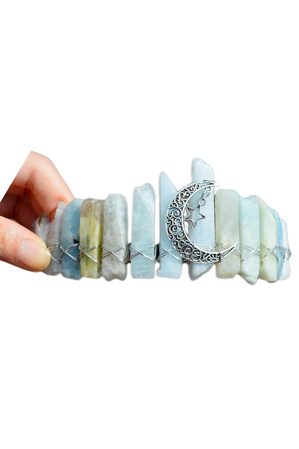 Moon Natural Stone Headband L3528 - view 2