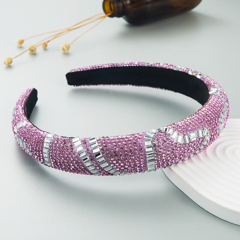 Rhinestone Sponge Headband L3536