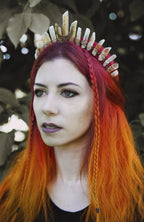 Yellow Quartz Moon Headband L3590
