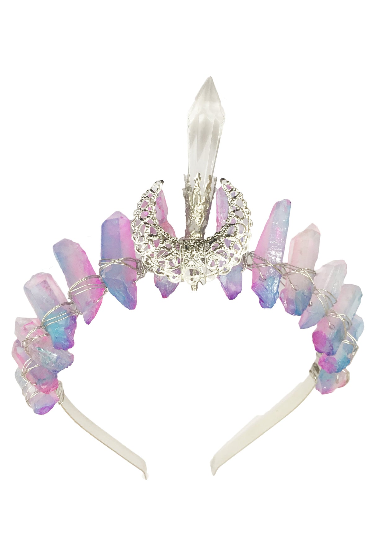 Moon Scepter Quartz Column Headband L3608