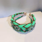 Rhinestone Twist Fabric Headband L3637