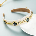 Diamond Shaped Glass Drill Chain Headband L3643 - view 4