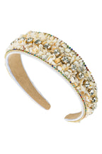Turquoise Bead Rhinestone Headband L3648 - view 10