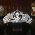 Crown Baroque Rhinestone Pearl Headband L3706