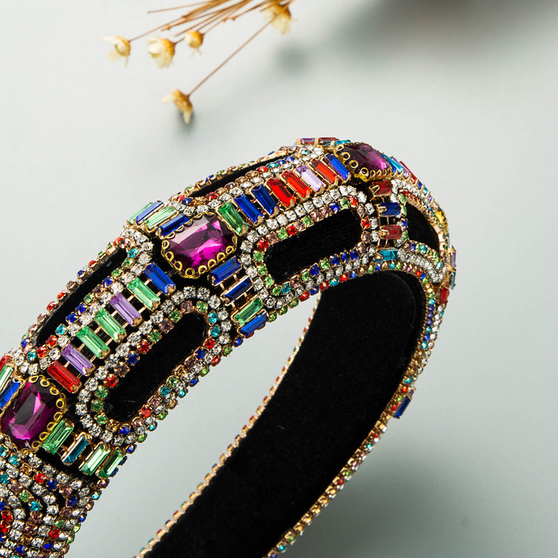 Rhinestone Sponge Headband L3728