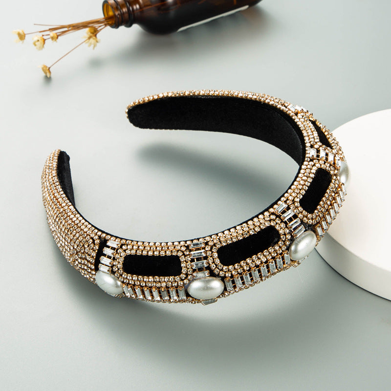 Rhinestone Sponge Headband L3728
