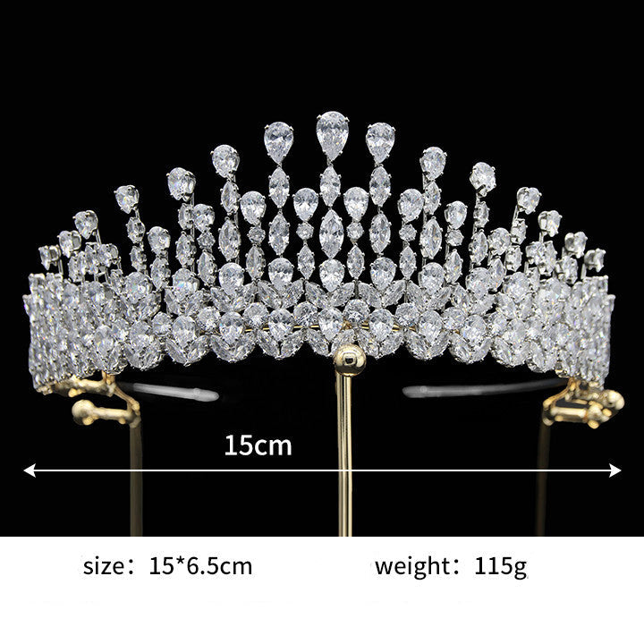 Cubic Zirconia Crown Hair Accessories L3743