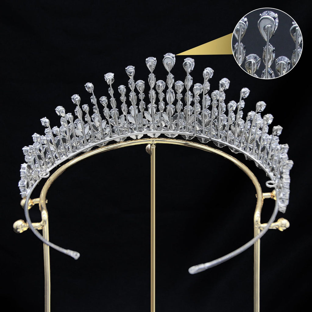 Cubic Zirconia Crown Hair Accessories L3743