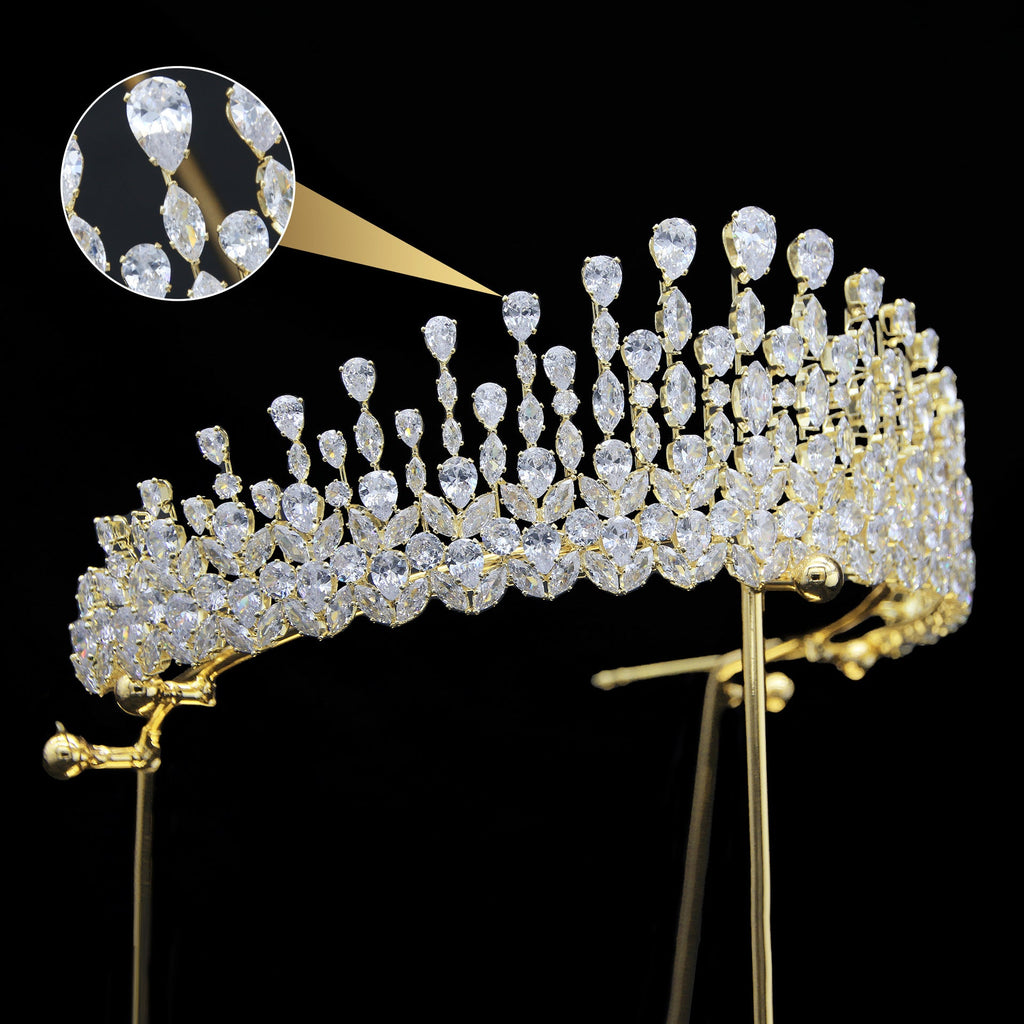 Cubic Zirconia Crown Hair Accessories L3743