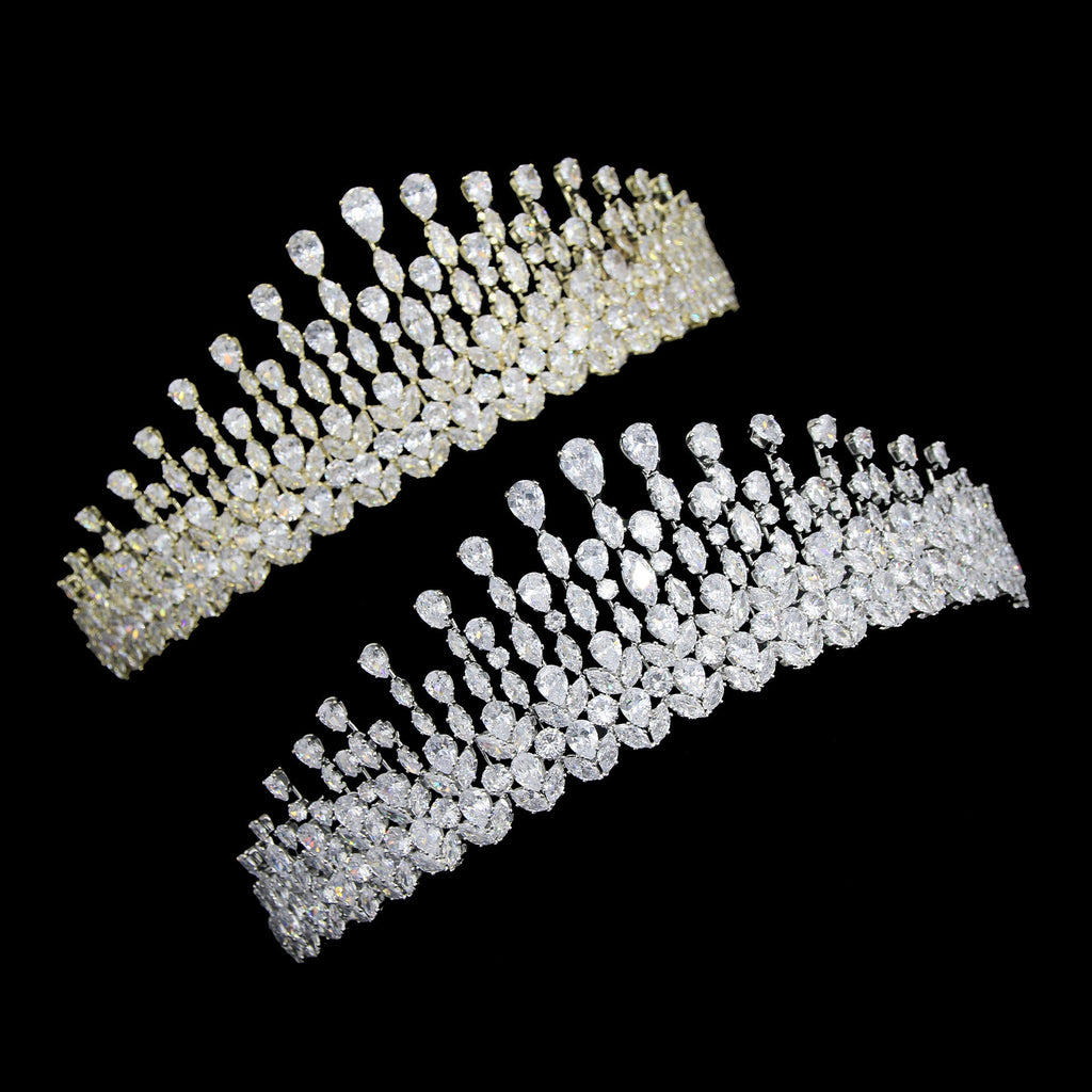 Cubic Zirconia Crown Hair Accessories L3743