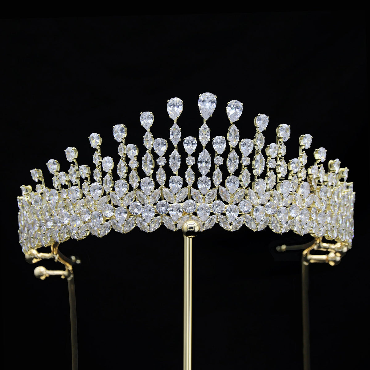 Cubic Zirconia Crown Hair Accessories L3743