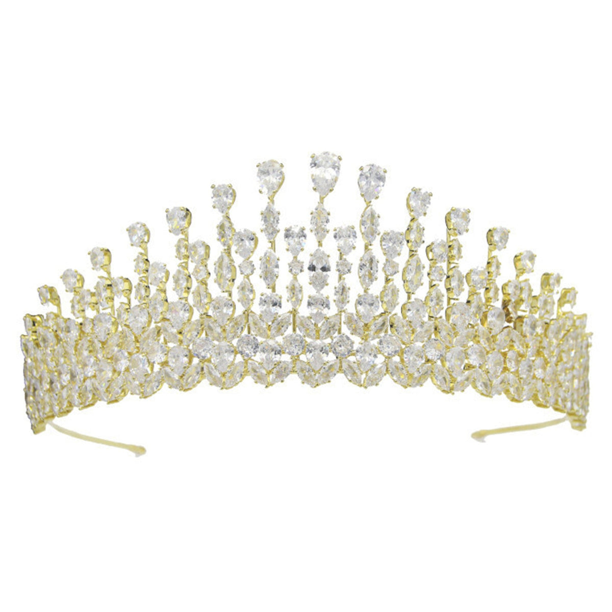 Cubic Zirconia Crown Hair Accessories L3743