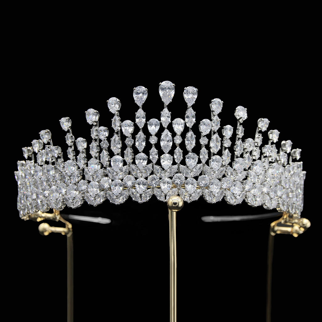 Cubic Zirconia Crown Hair Accessories L3743