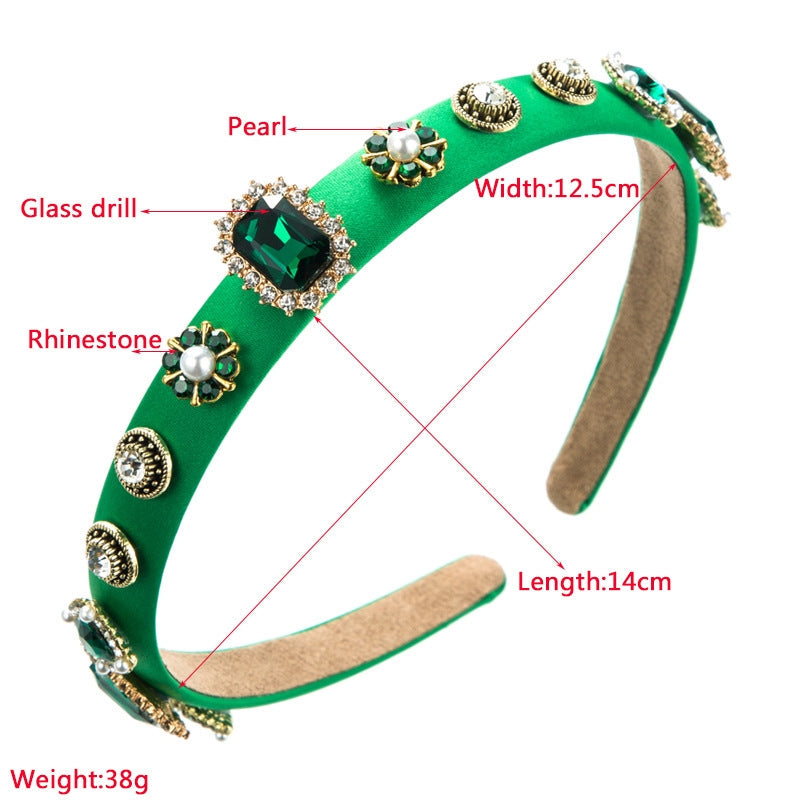 Flower Rhinestone Headband L3766