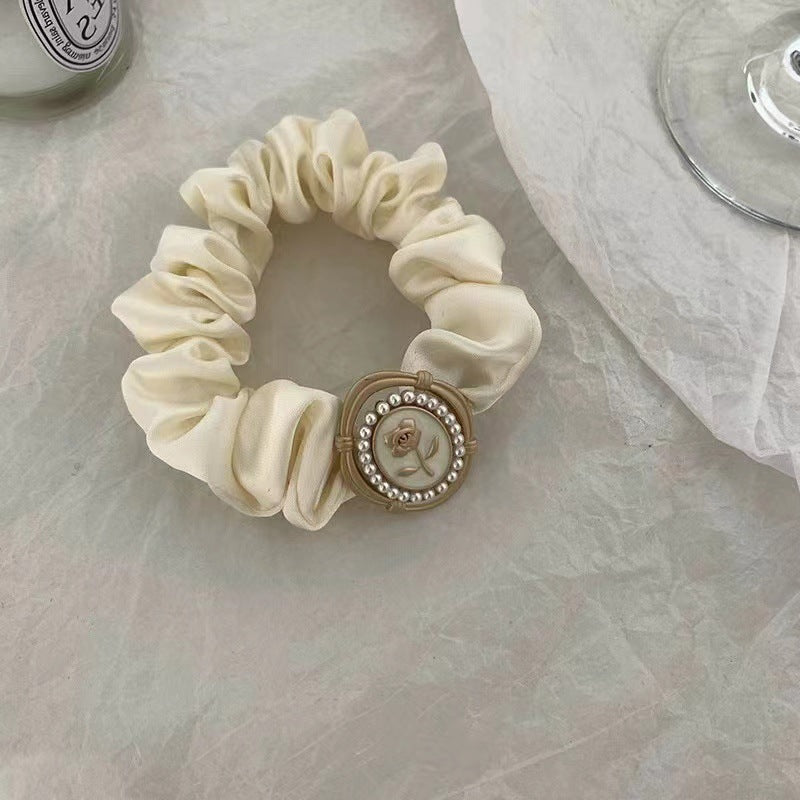 Rose Pendant Hair Scrunchies L3822