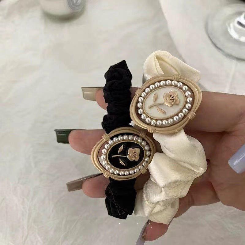 Rose Pendant Hair Scrunchies L3822