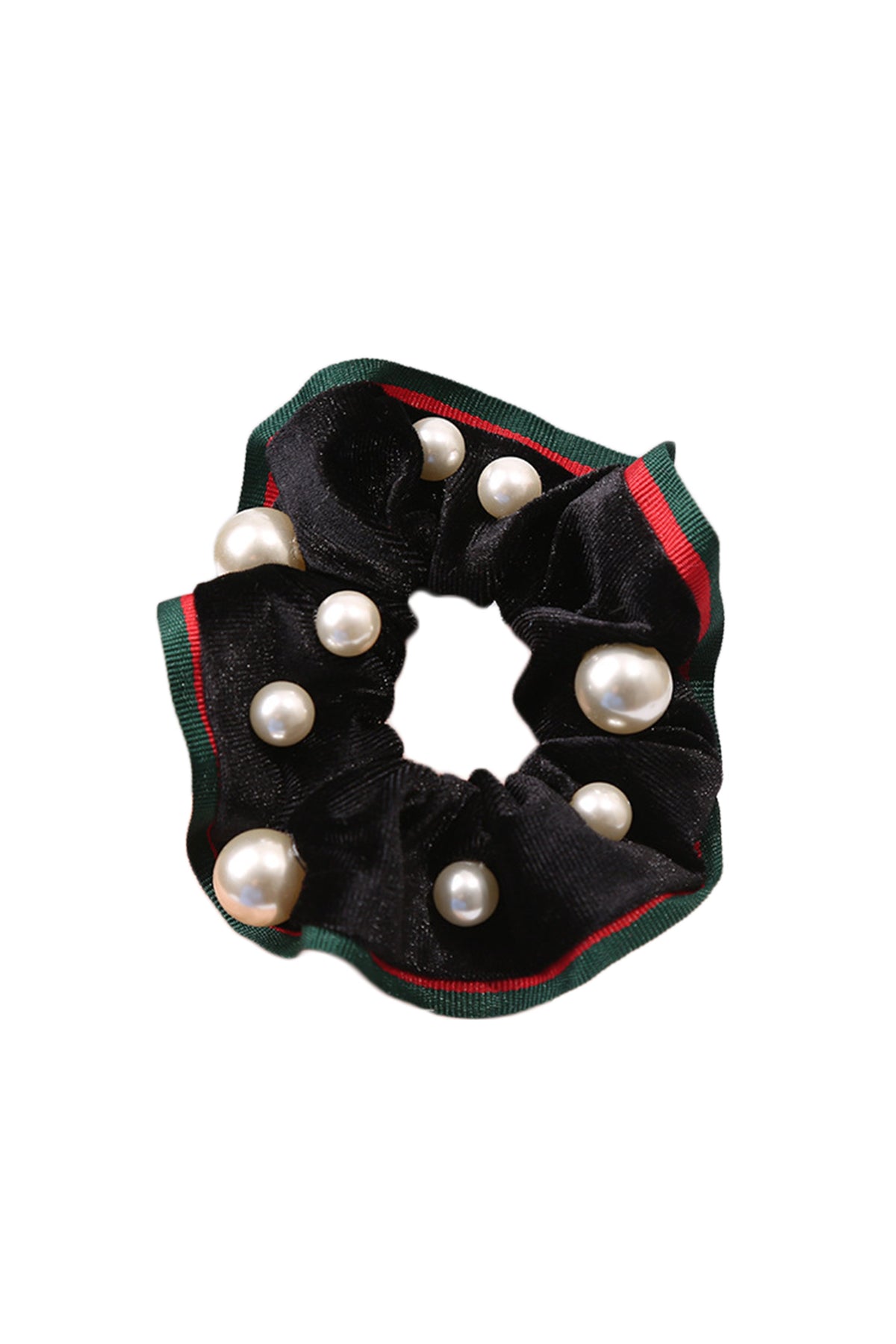 Pearl Velvet Hair Scrunchies L3836