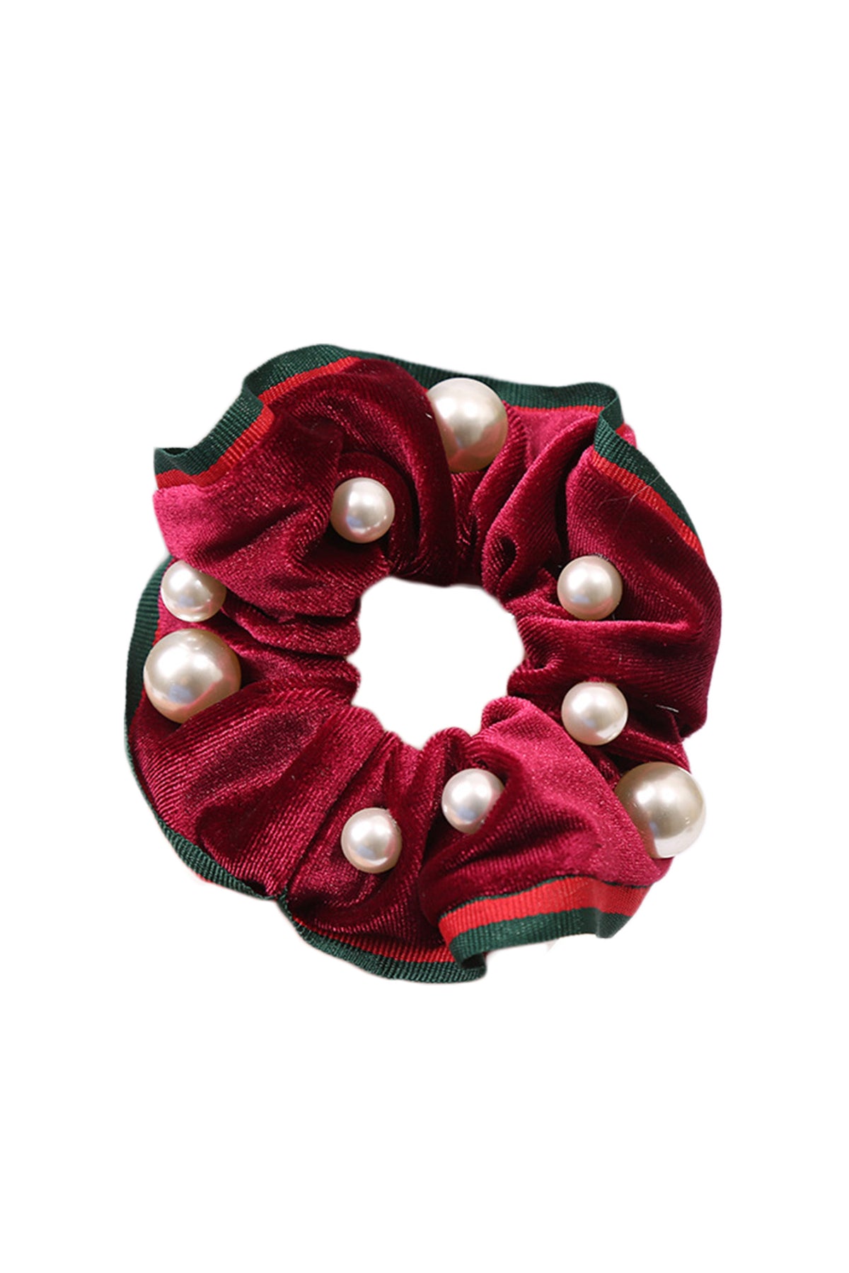 Pearl Velvet Hair Scrunchies L3836