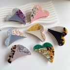 Heart Shaped Acryli Hair Clip L3853