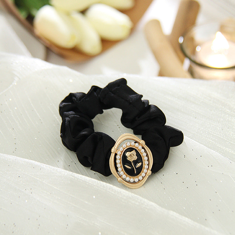 Rose Pendant Hair Scrunchies L3858