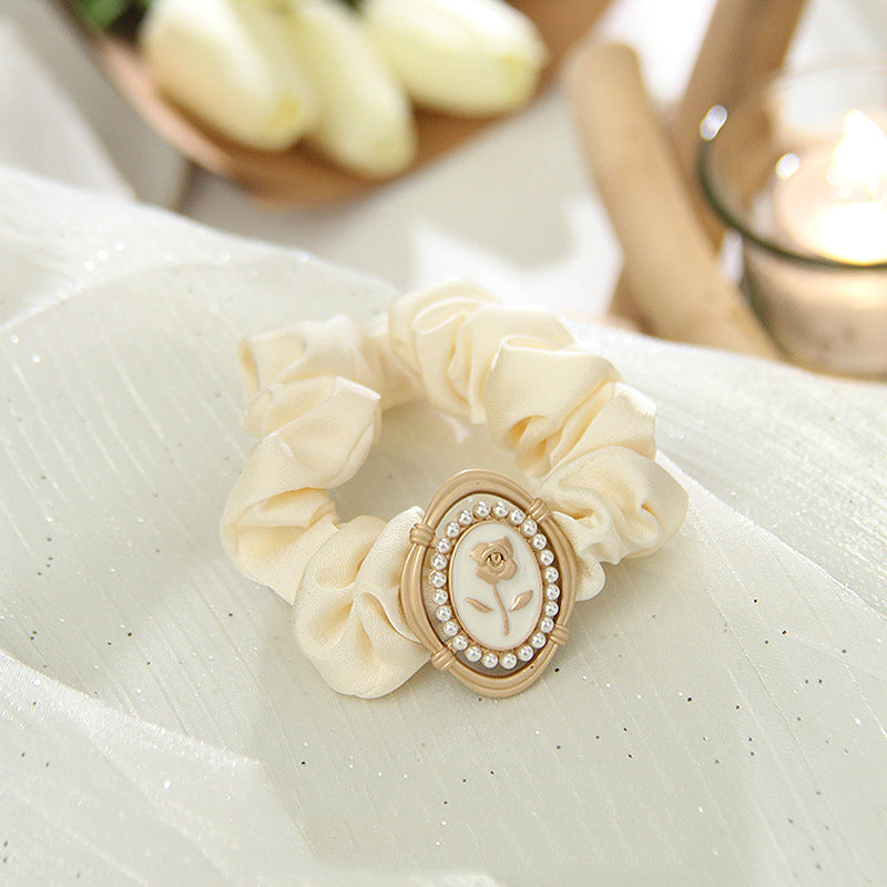 Rose Pendant Hair Scrunchies L3858