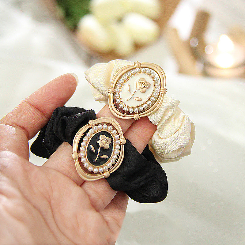Rose Pendant Hair Scrunchies L3858