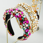 Baroque Glass Drill Sponge Headband L3862