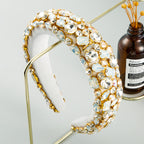 Baroque Glass Drill Sponge Headband L3862