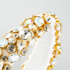 Baroque Glass Drill Sponge Headband L3862