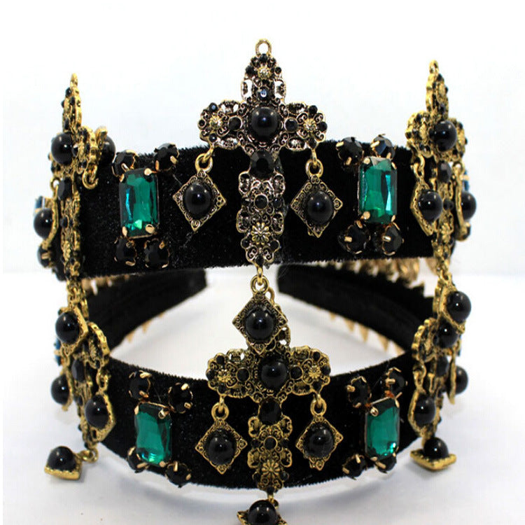 Cross Rhinestone Fabric Headband L3893