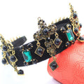 Cross Rhinestone Fabric Headband L3893