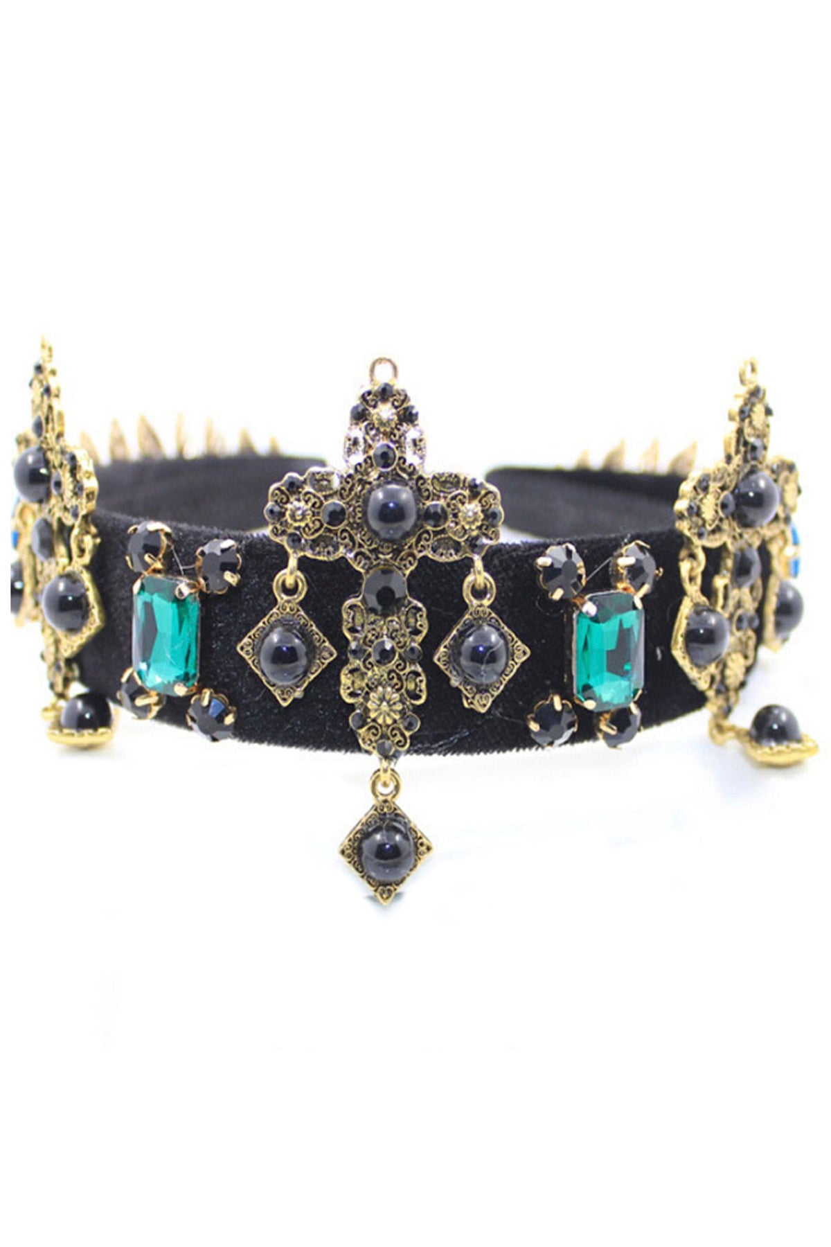 Cross Rhinestone Fabric Headband L3893