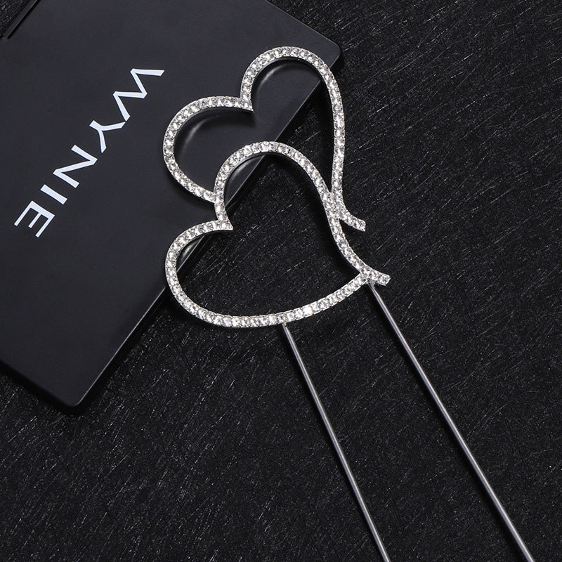 Heart Rhinestone Hair Pin L3902
