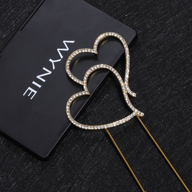 Heart Rhinestone Hair Pin L3902