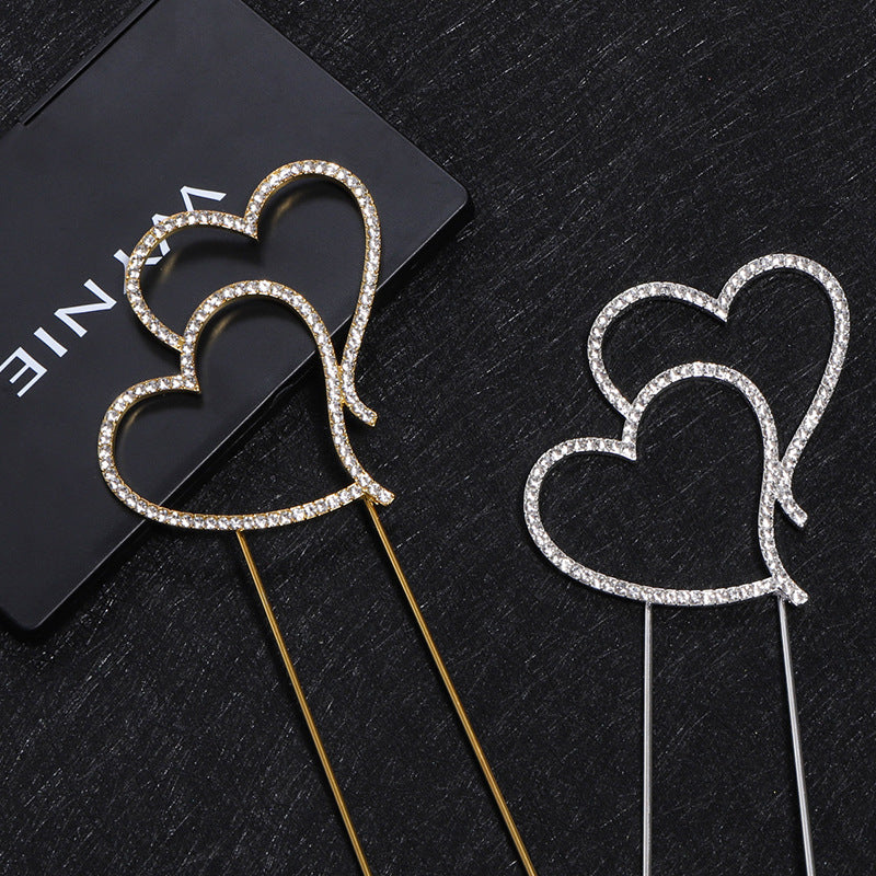 Heart Rhinestone Hair Pin L3902