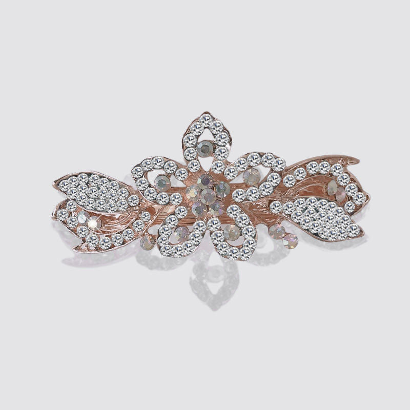Floral Rhinestone Hair Clip L3924