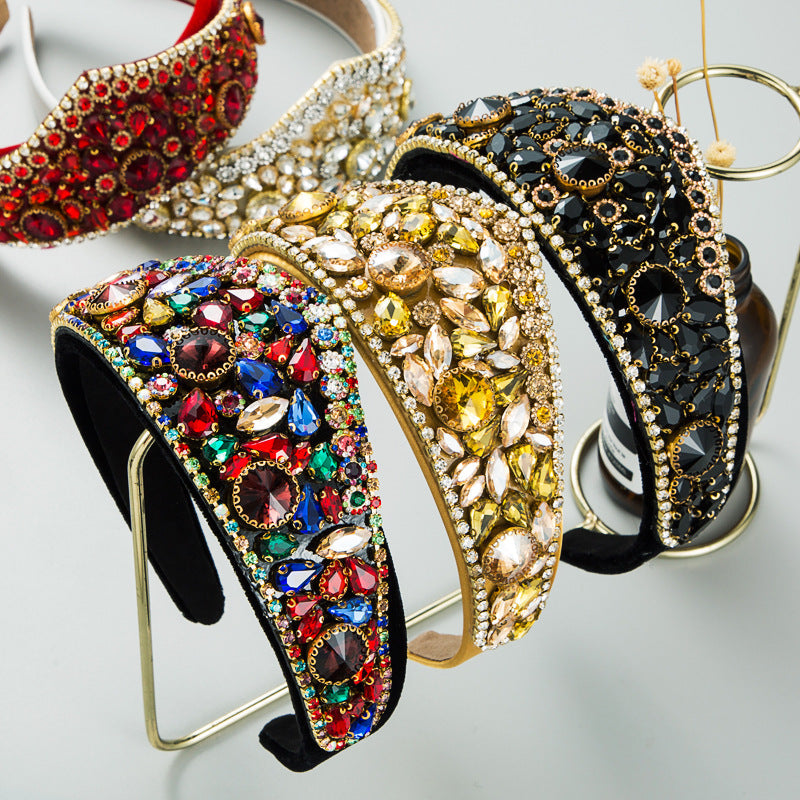 Baroque Glass Drill Headband L3938