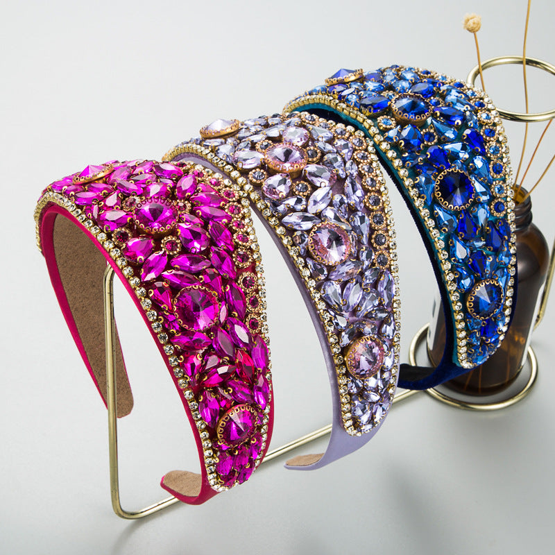 Baroque Glass Drill Headband L3938