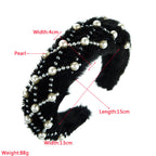 Pearl Plush Headband L3943