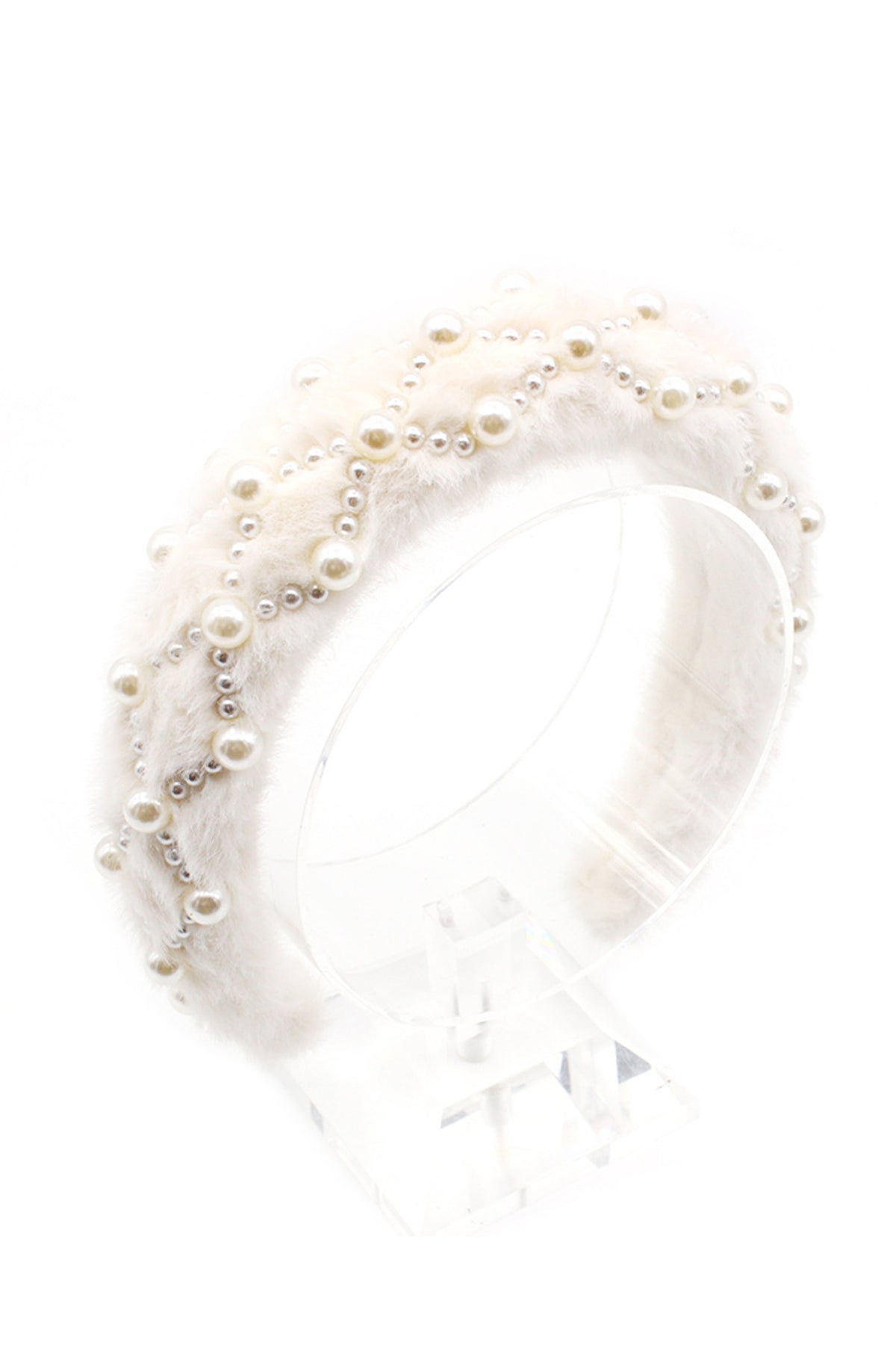 Pearl Plush Headband L3943
