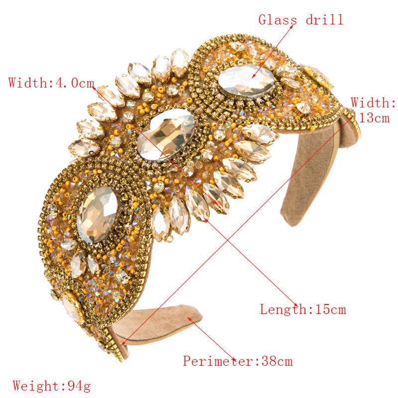 Baroque Rhinestone Headband L3946