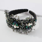 Snowflake Bead Fabric Headband L3993