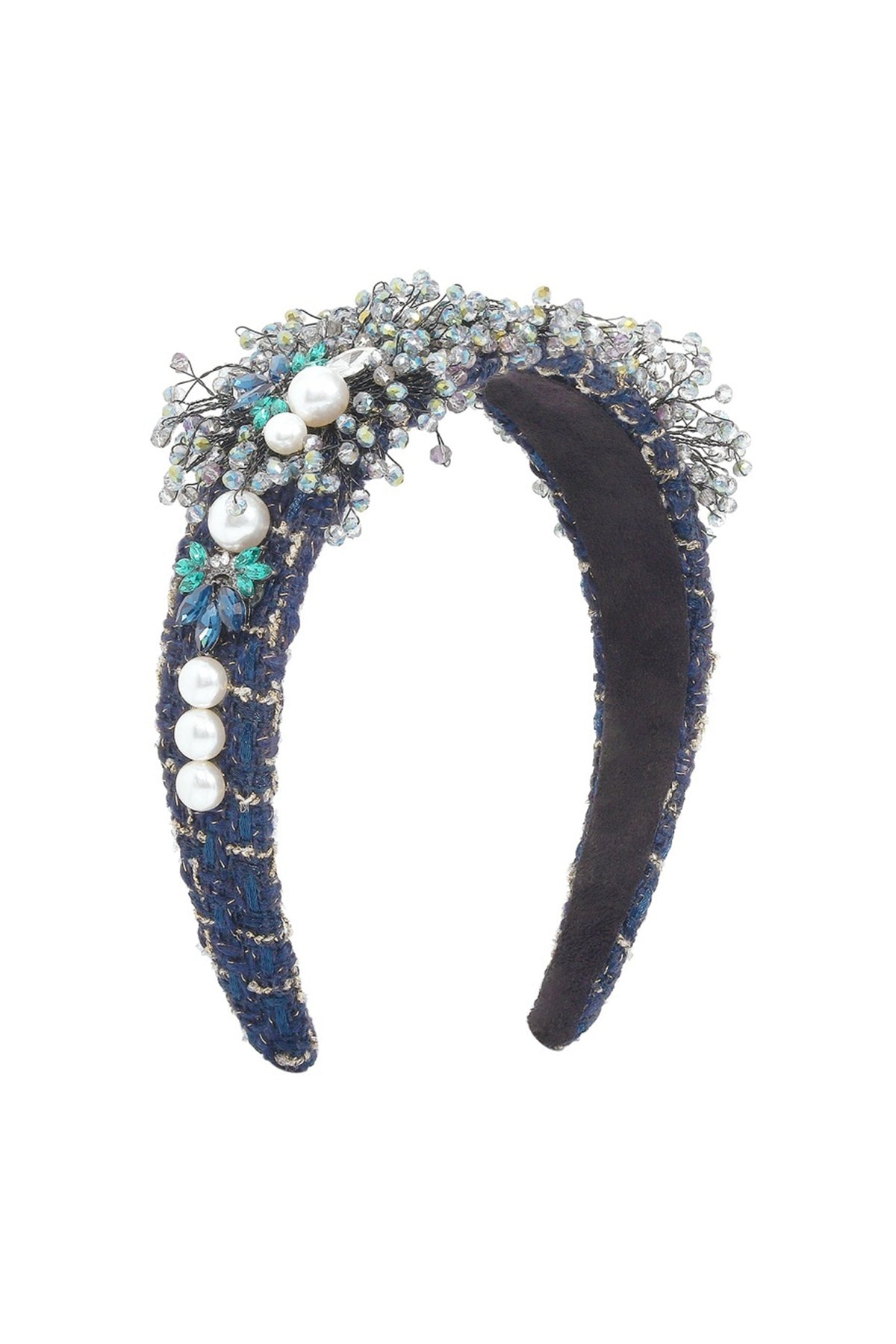 Snowflake Bead Fabric Headband L3993