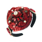 Rose Sequin Headband L4013