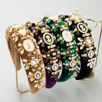 Baroque Rhinestone Sponge Headband L4017