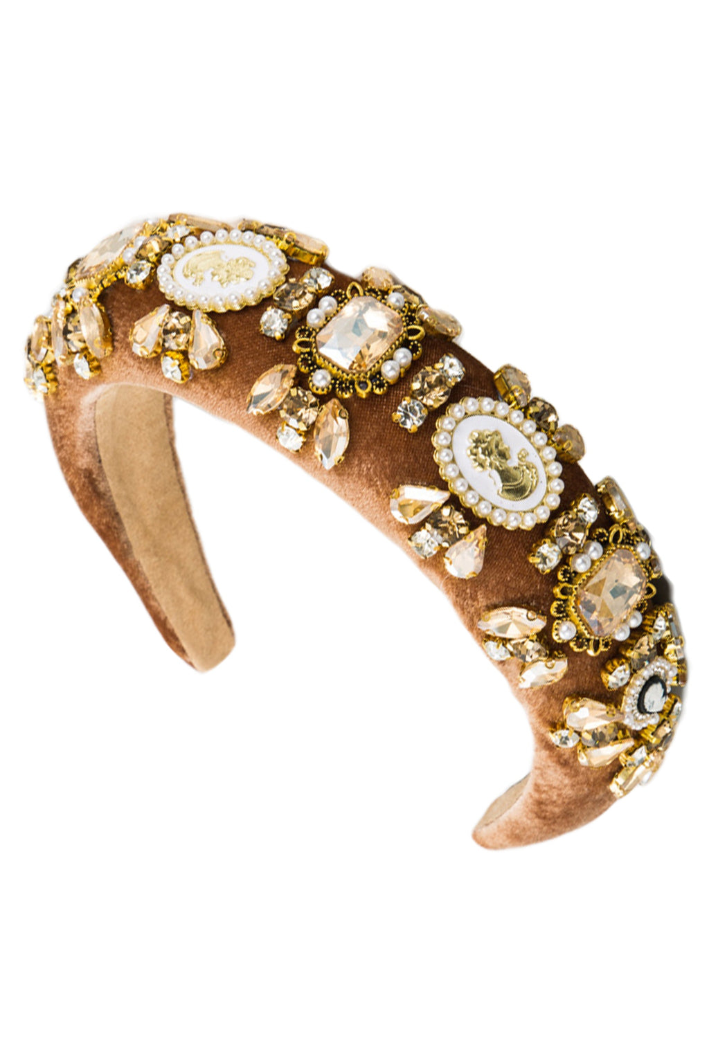 Baroque Rhinestone Sponge Headband L4017