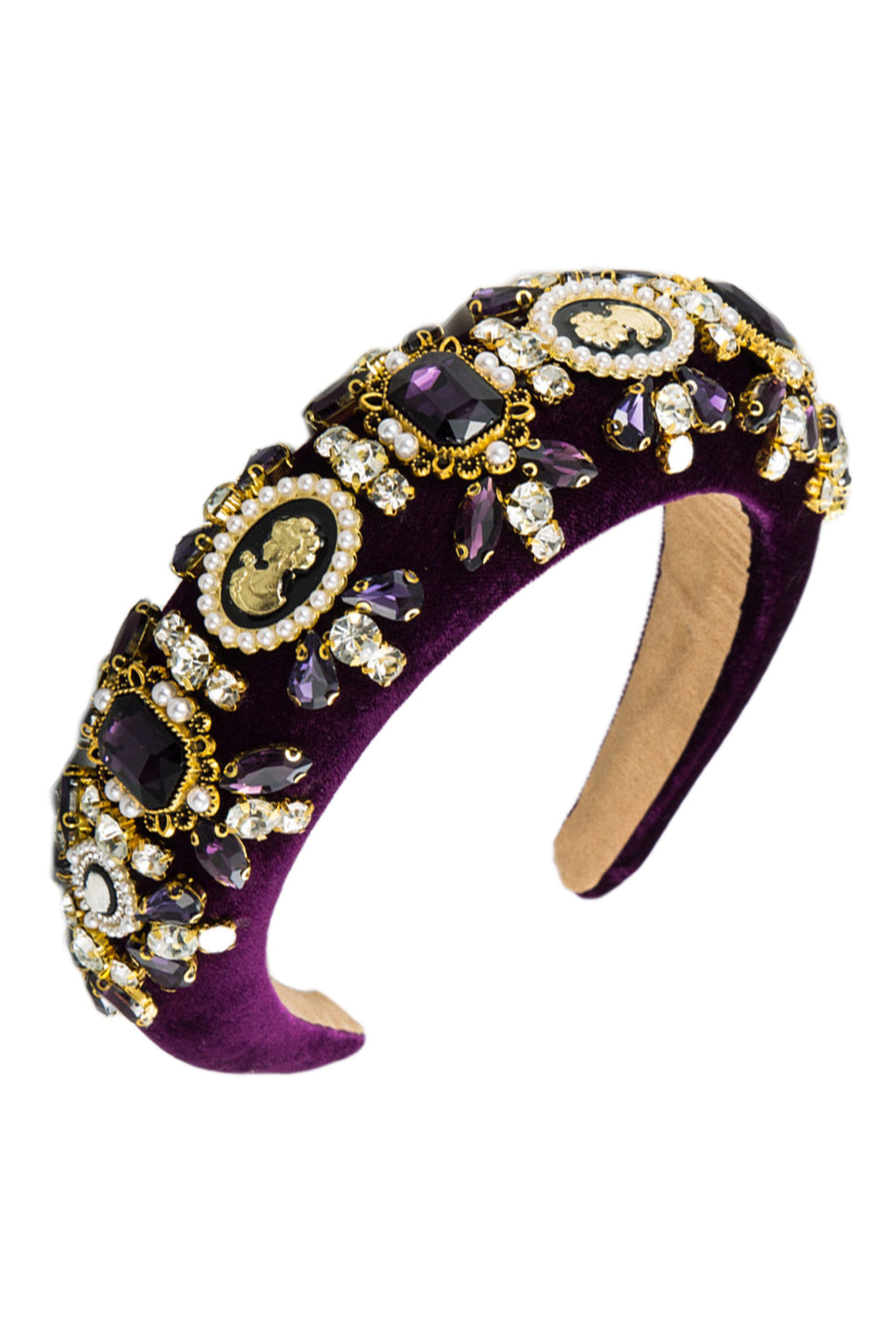 Baroque Rhinestone Sponge Headband L4017