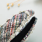 Floral Rhinestone Sponge Headband L4018