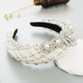 Floral Rhinestone Sponge Headband L4018